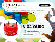 Tablet Screenshot of bonusinfladores.com.br